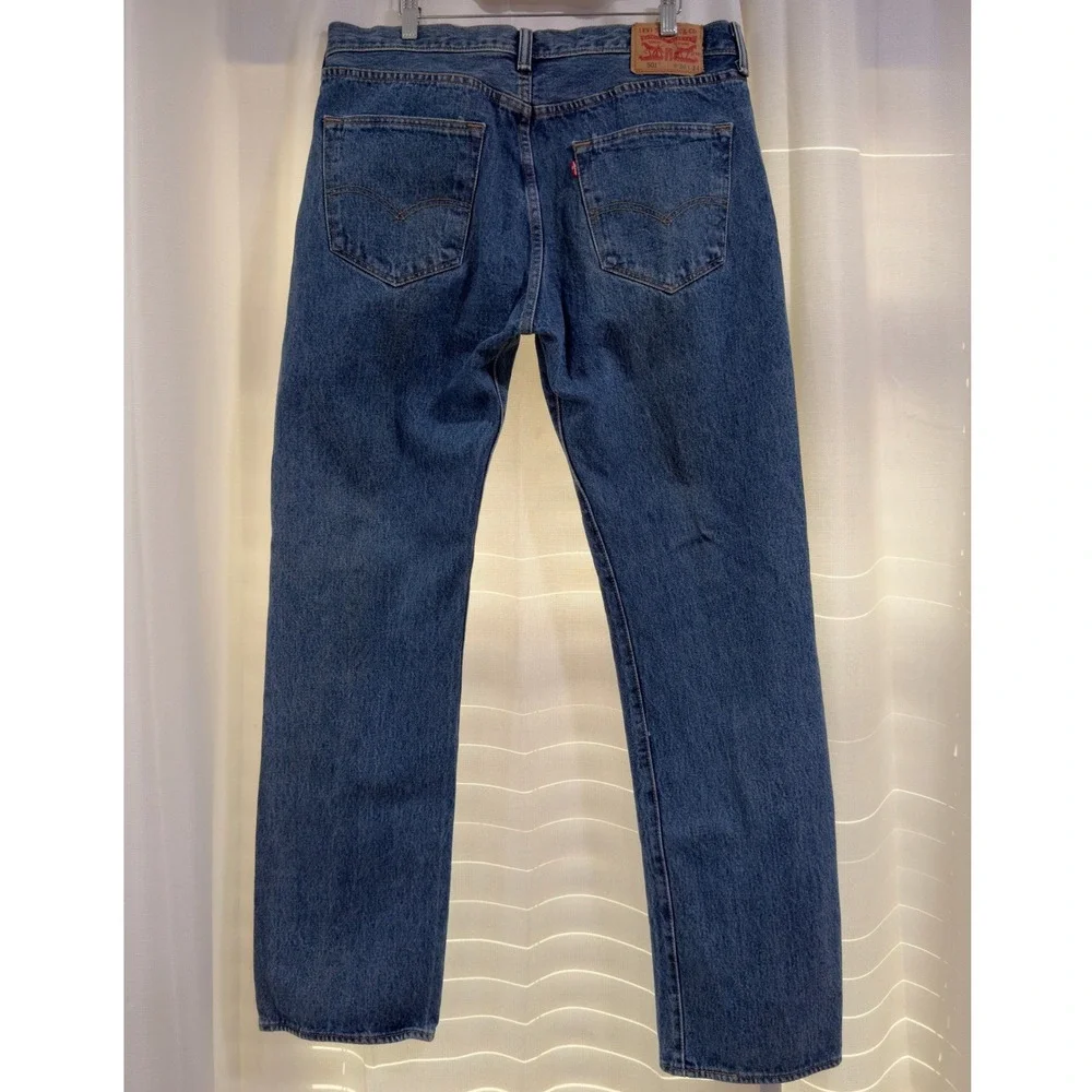 Vintage Men's Levis 501 Original Fit‎ Jeans Straight Leg Button Fly 36x34